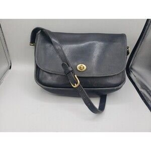 Coach Black Leather City Bag Handbag  #9790 Crossbody Strap